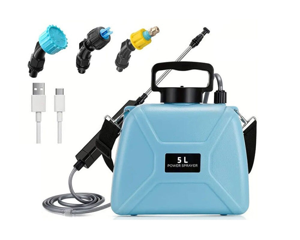 Backpack sprayer showing control buttons