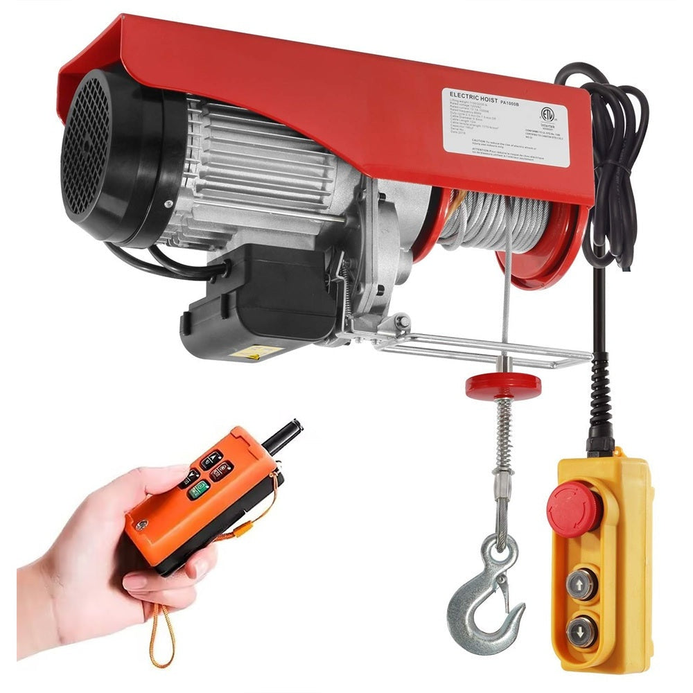 Wireless hoist winch package including remote and accessories