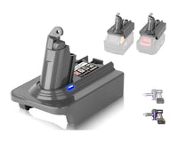Thumbnail for Dyson V6 adapter showing dual battery compatibility