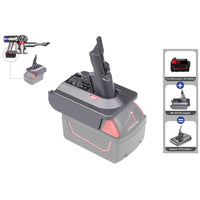 Thumbnail for Milwaukee to Dyson Battery Adapter V7 / V8 Series Vacuum Cleaner Adapter Converter