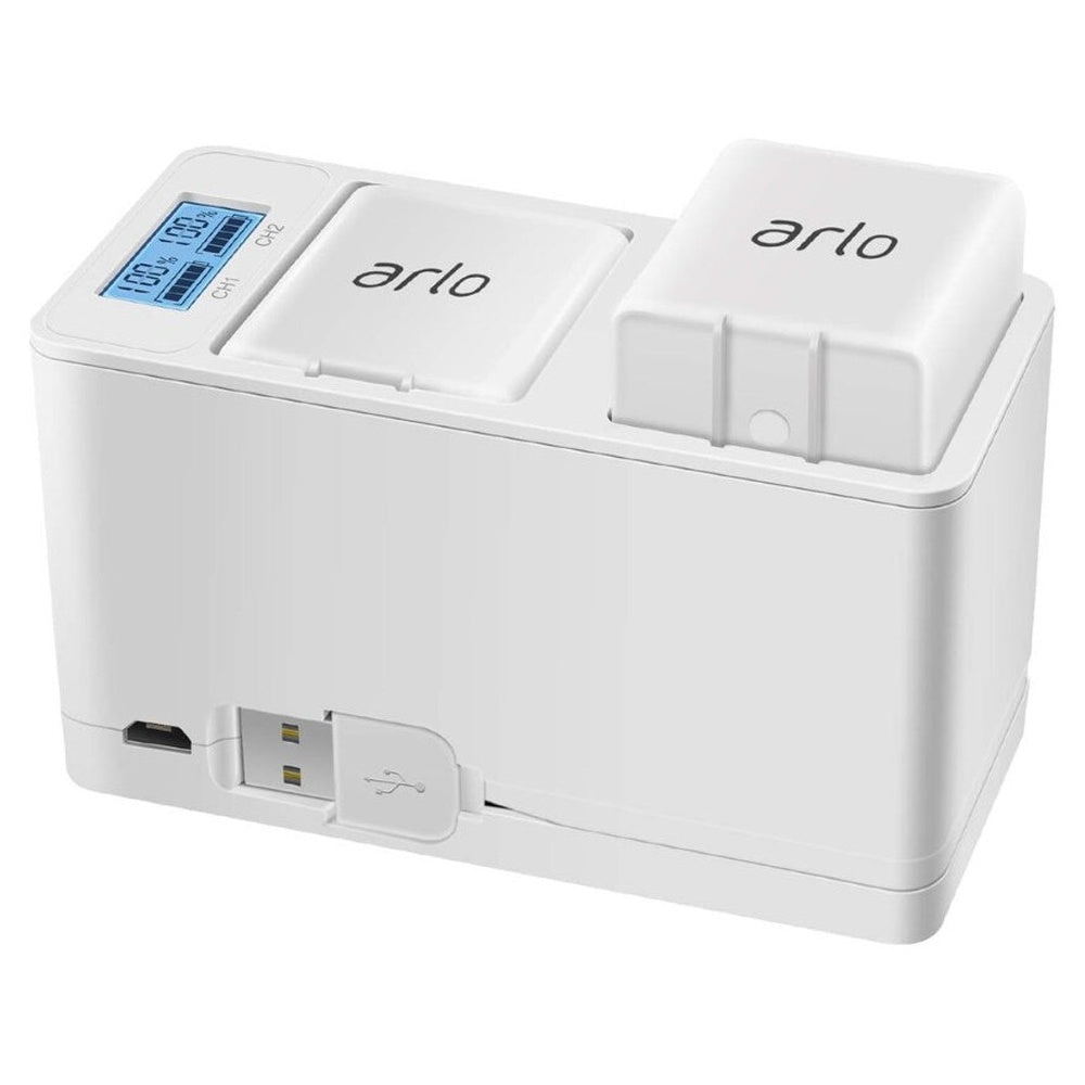 Arlo charger with durable plastic casing