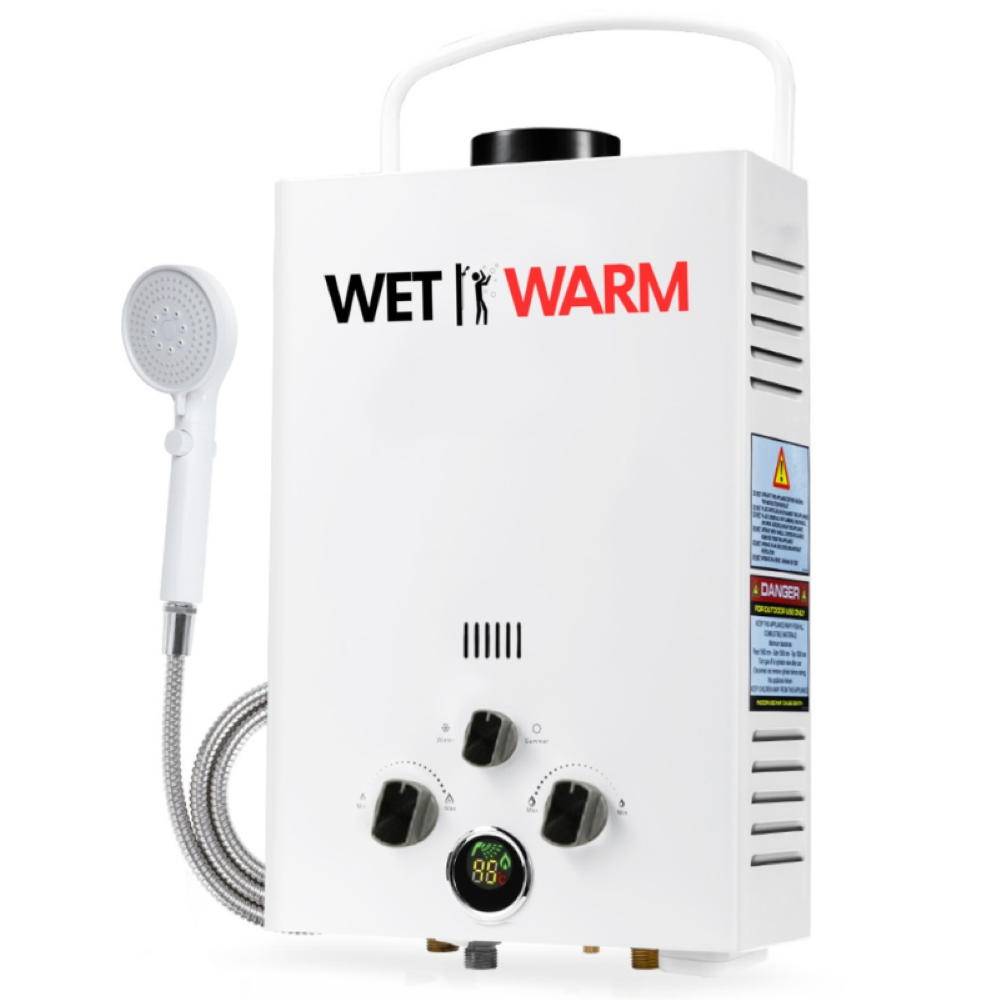 Gas water heater with NZ standards hose