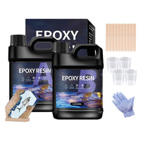 Thumbnail for Epoxy resin 2000ml kit resin and hardener bottles