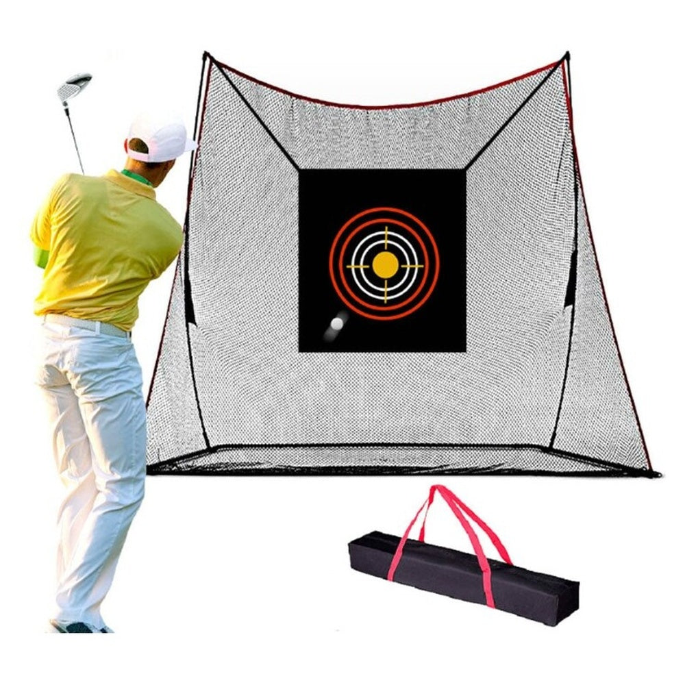 Golf net with base and frame parts