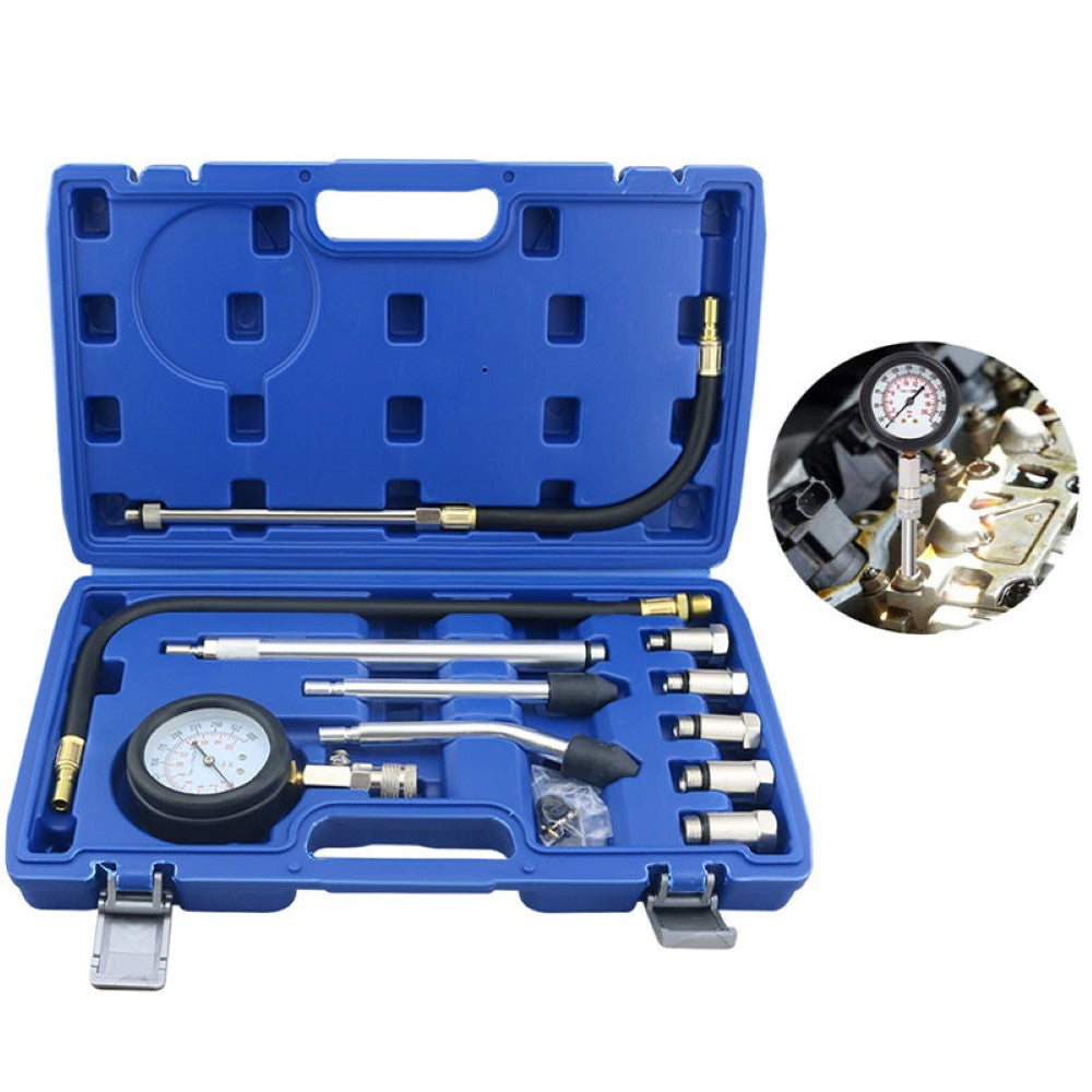 Compression tester gauge with dial display