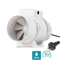 Thumbnail for Inline extractor fan exhaust duct 150mm front view