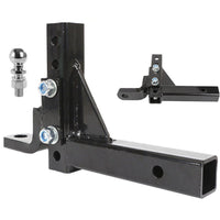 Thumbnail for Tow hitch showing drop and rise adjustment