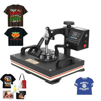 Thumbnail for Digital heat press machine transfer T-shirt printer front
