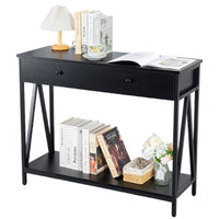 Thumbnail for Console table with spacious drawer open