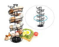 Thumbnail for Compact black egg rack for kitchen use