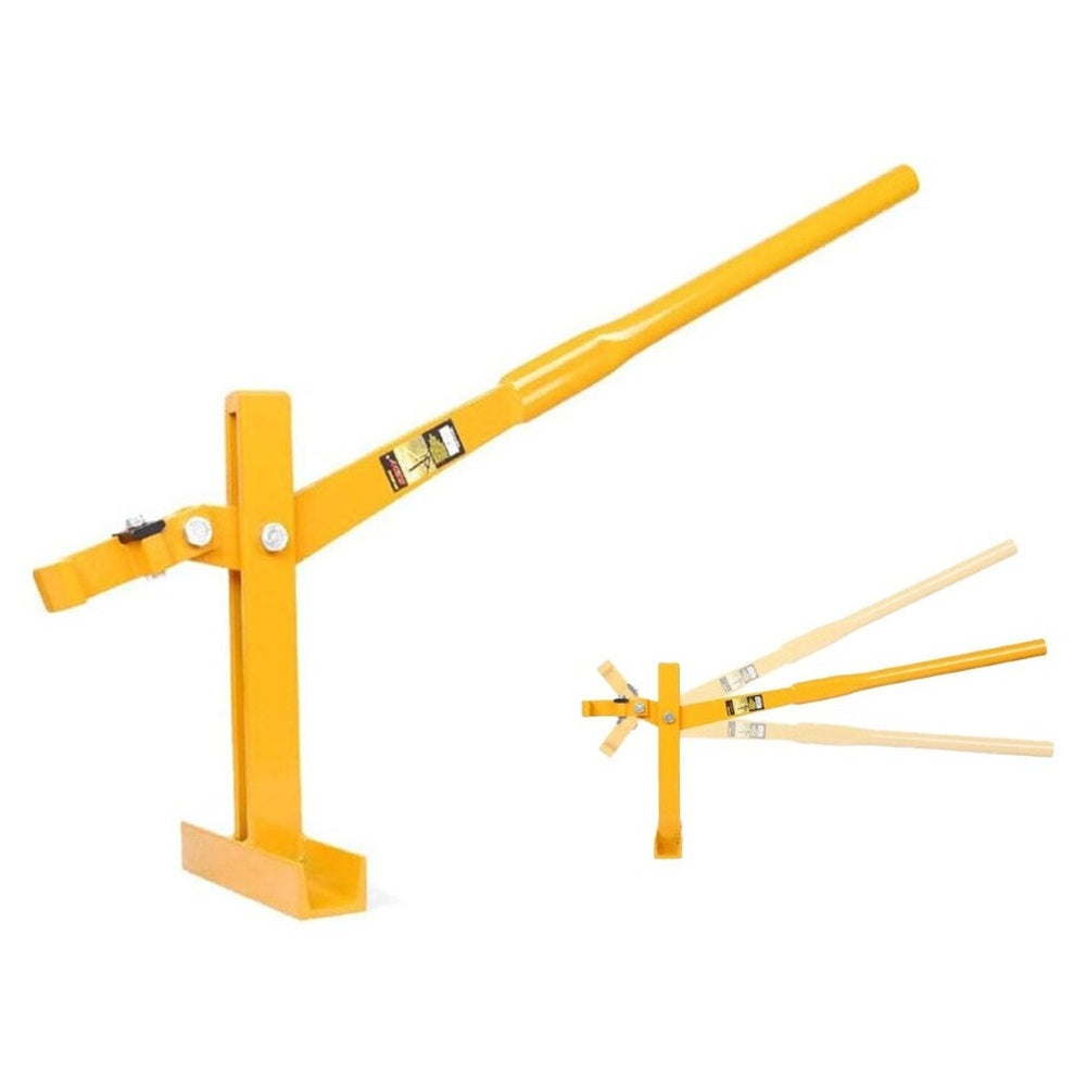 Fence post lifter ready for farm use