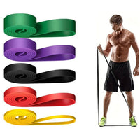 Thumbnail for Resistance bands showing colour coded tension