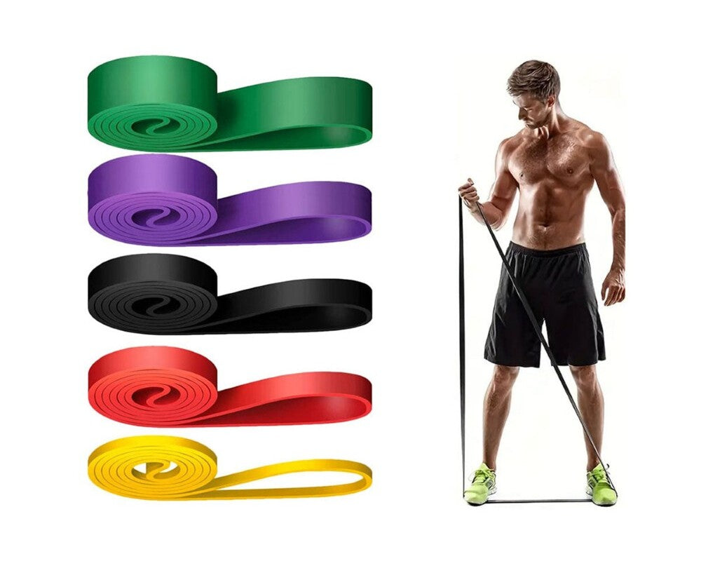 Resistance bands in workout gym setting NZ
