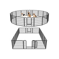 Thumbnail for Dog playpen with secure locking door