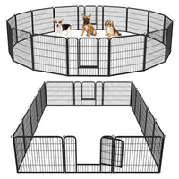 Thumbnail for Dog playpen with secure locking door