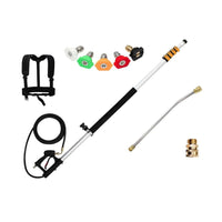 Thumbnail for Telescoping pressure washer pole extended to 62m