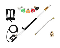 Thumbnail for 5-stage telescoping pole for high reach cleaning