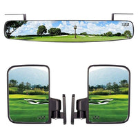 Thumbnail for Golf cart mirror set in retail box packaging