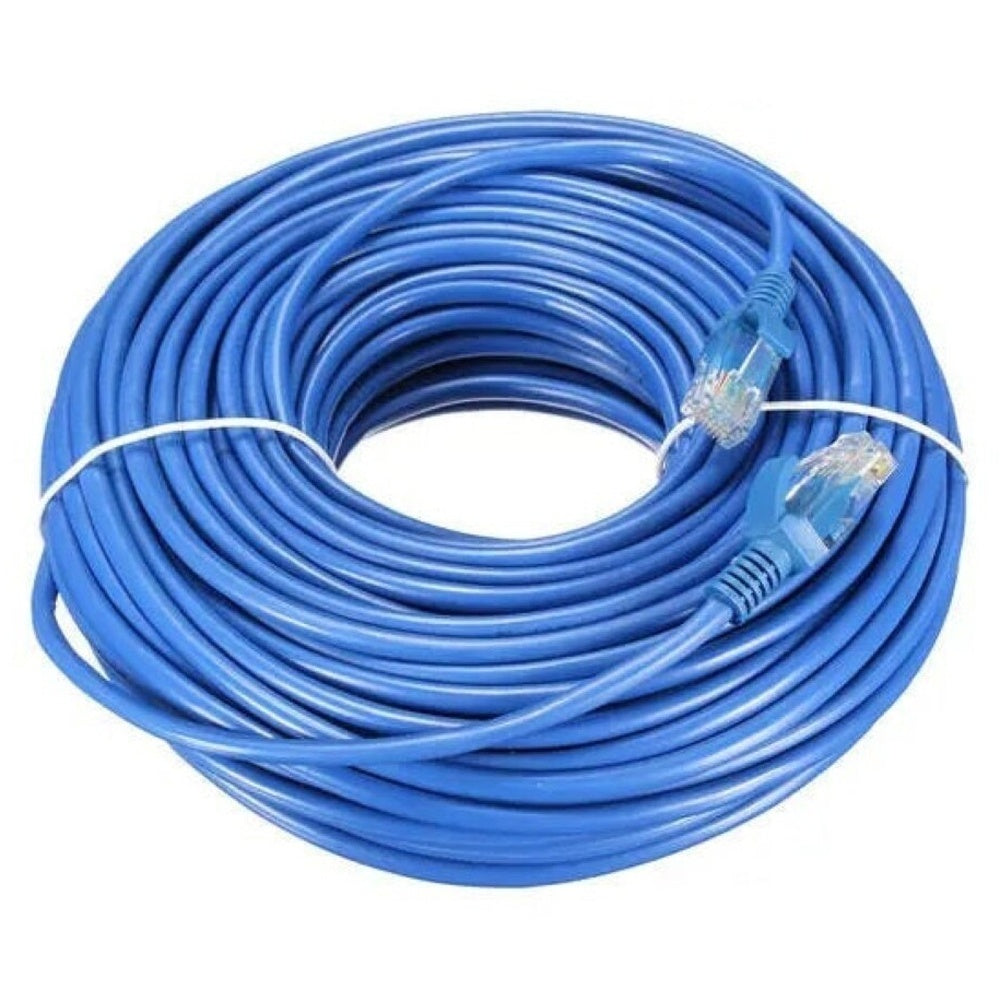 Ethernet cable showing twisted pair wiring inside