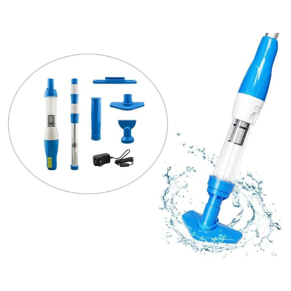 Pool cleaner with multiple brush heads included