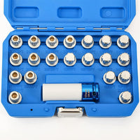 Thumbnail for Complete BMW wheel nut socket set with case