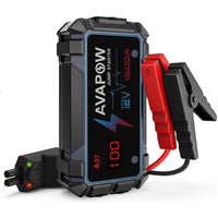 Thumbnail for Car jump starter with 1500A peak current and cables