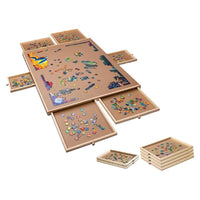 Thumbnail for Puzzle table craft board game table pine wood