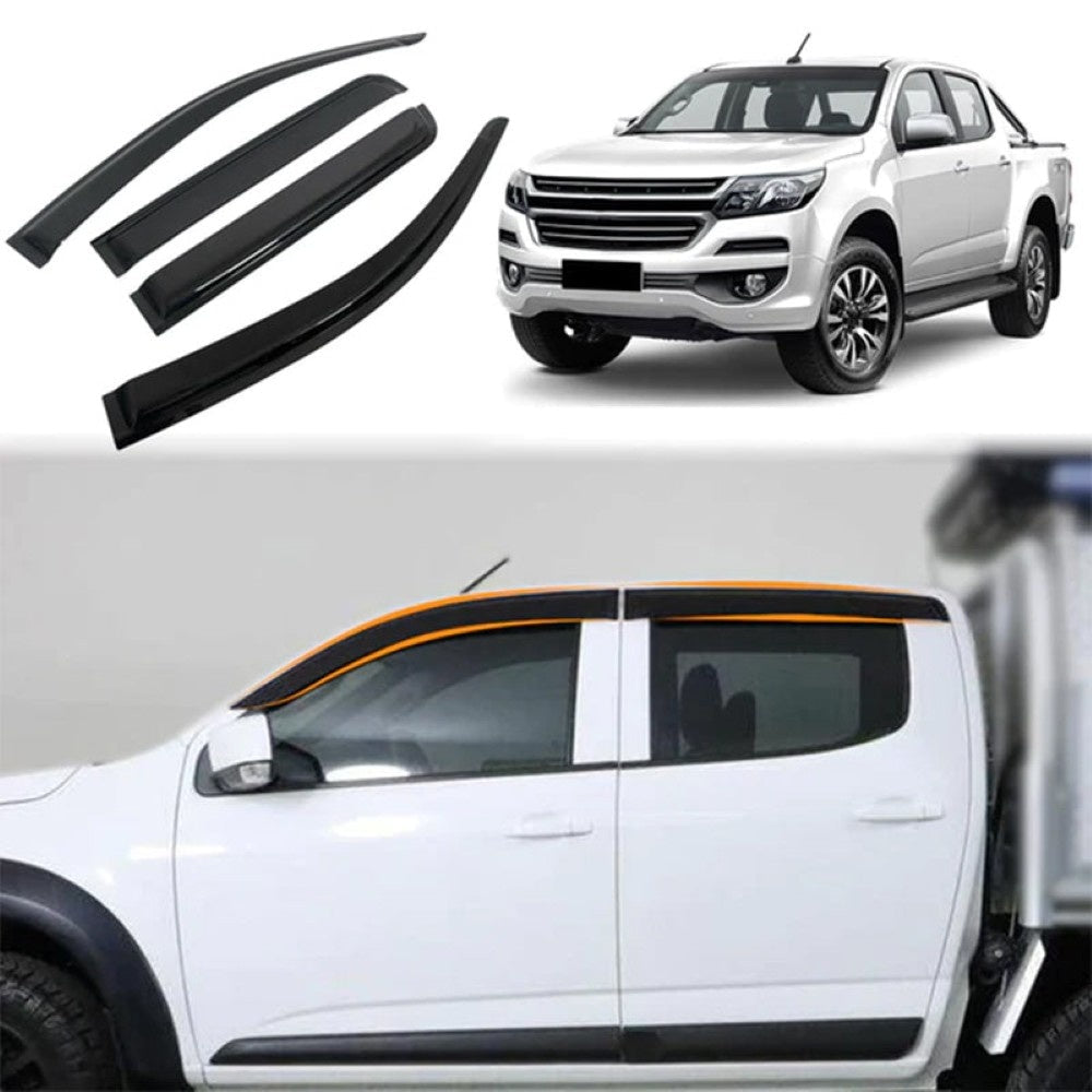 Holden Colorado with visors on all windows