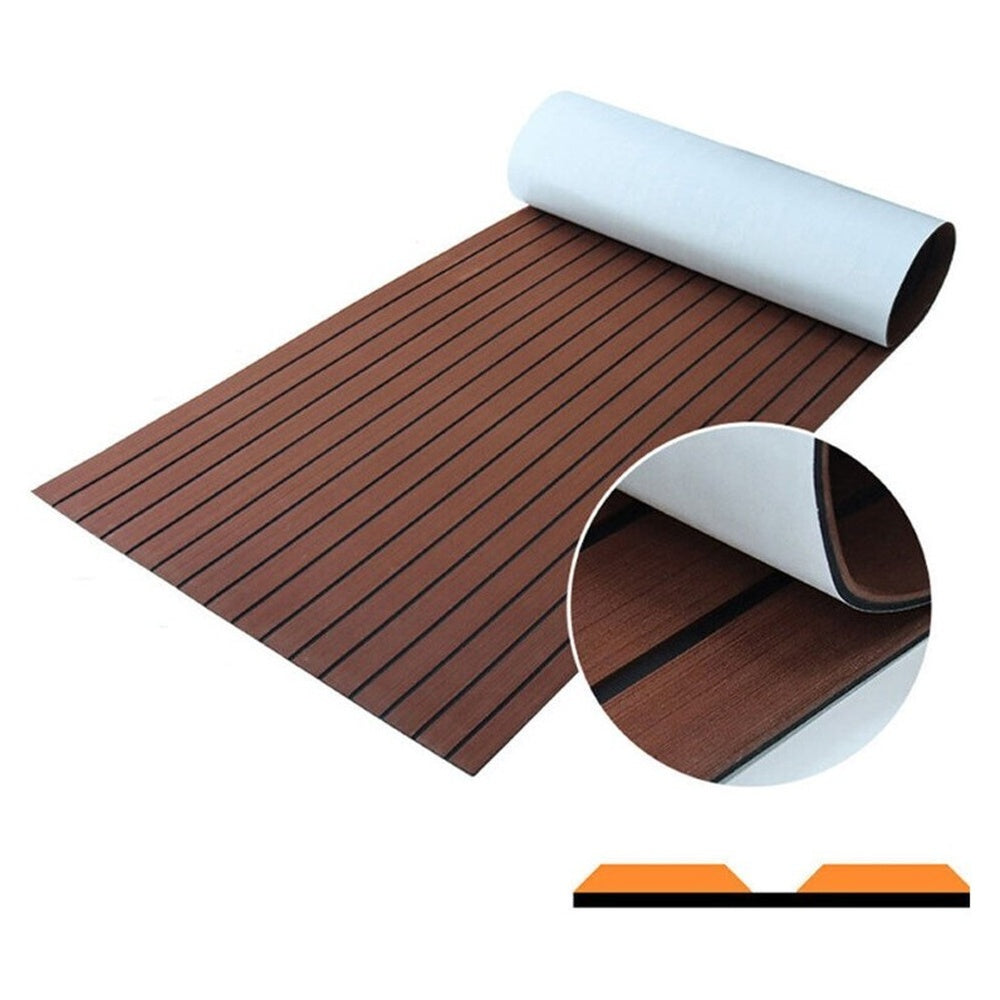 Boat decking mat with soft durable surface