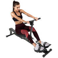 Thumbnail for Rowing machine fitness equipment in home gym setup
