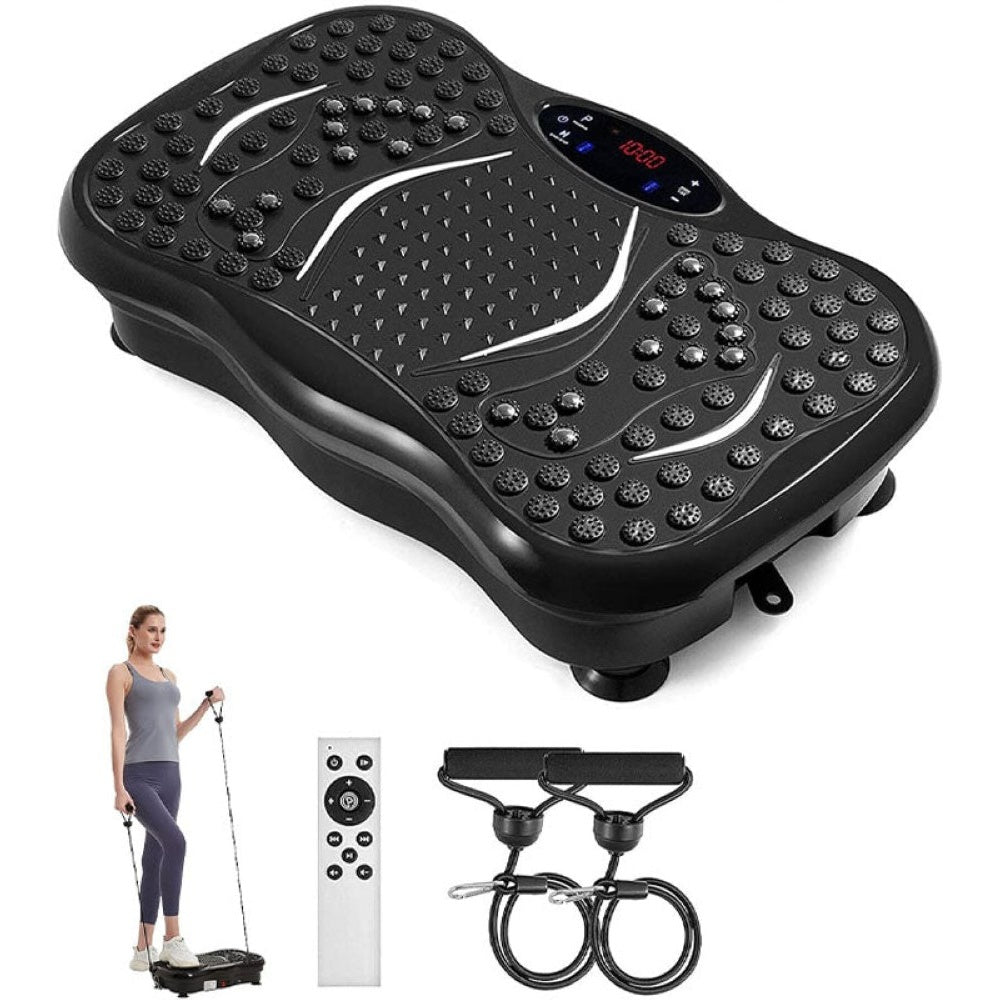 Vibration plate exercise machine with ABS construction