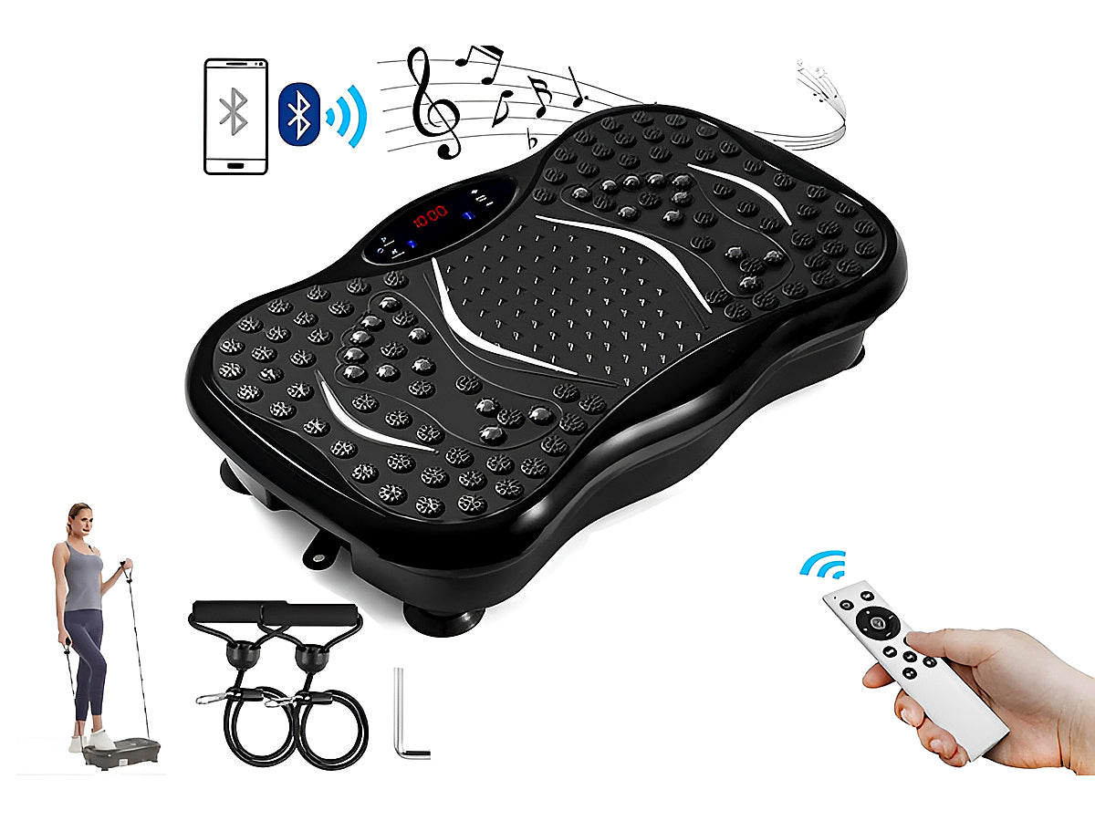 Side view of vibration plate with suction cups underneath
