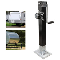 Thumbnail for Heavy duty trailer jack side mount black finish