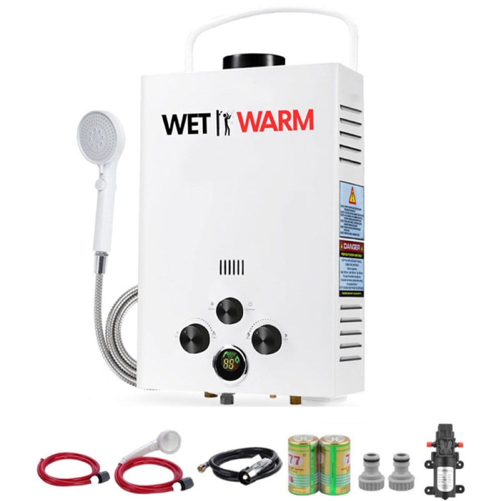 Gas water heater with included spanner