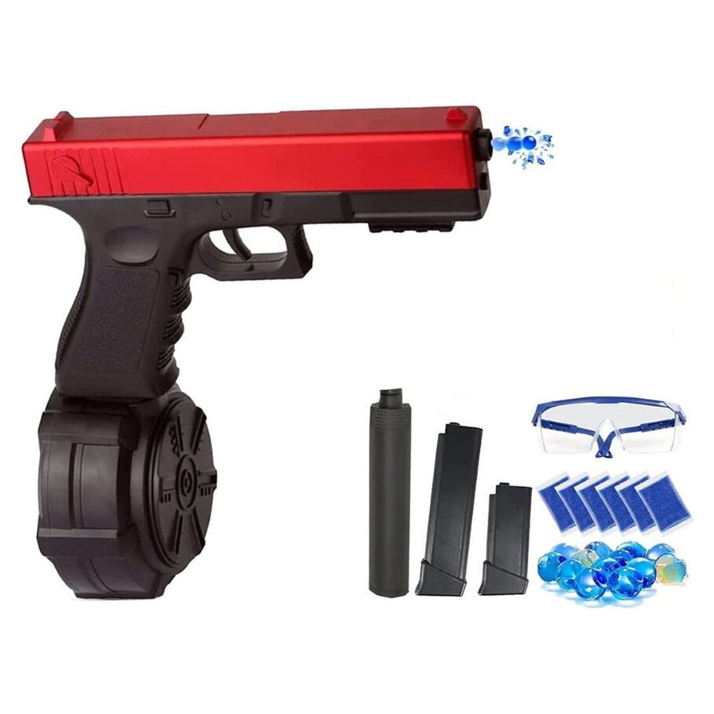 Gel blaster packaging with manual