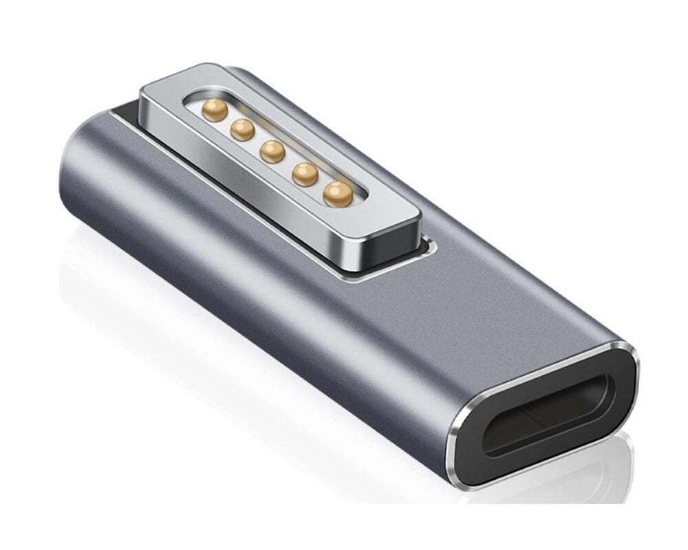 USB C to MagSafe adapter on desk