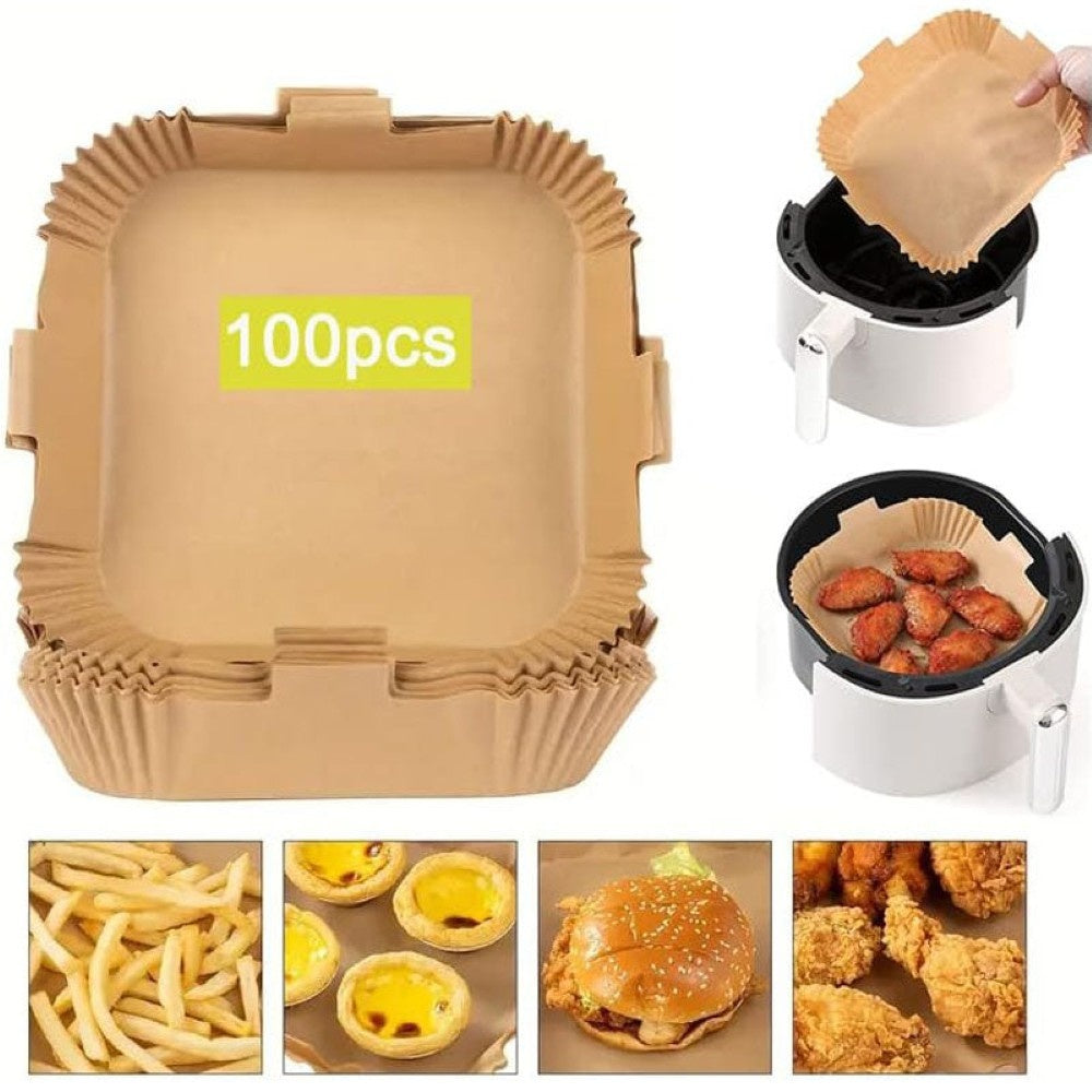 Air fryer liners used for baking and grilling