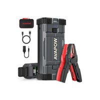 Thumbnail for Car jump starter connected to vehicle battery for jump start