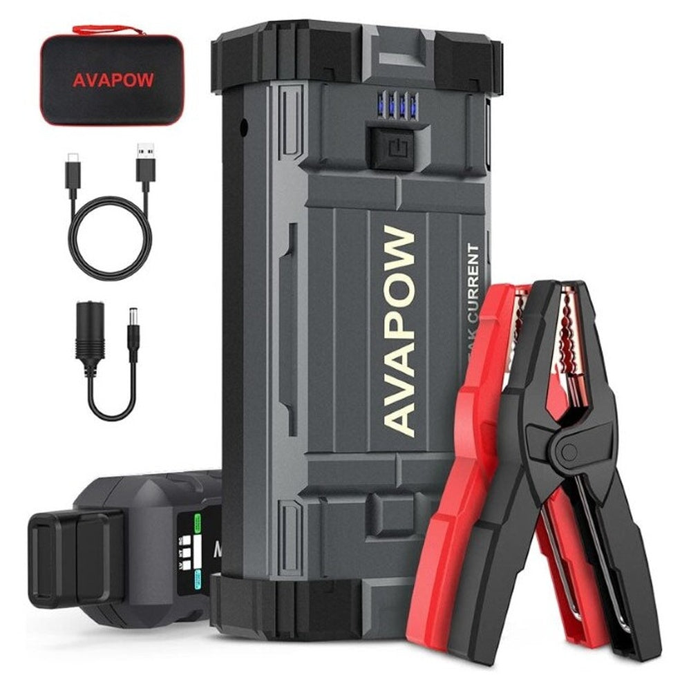 Car jump starter showing dustproof and shockproof casing