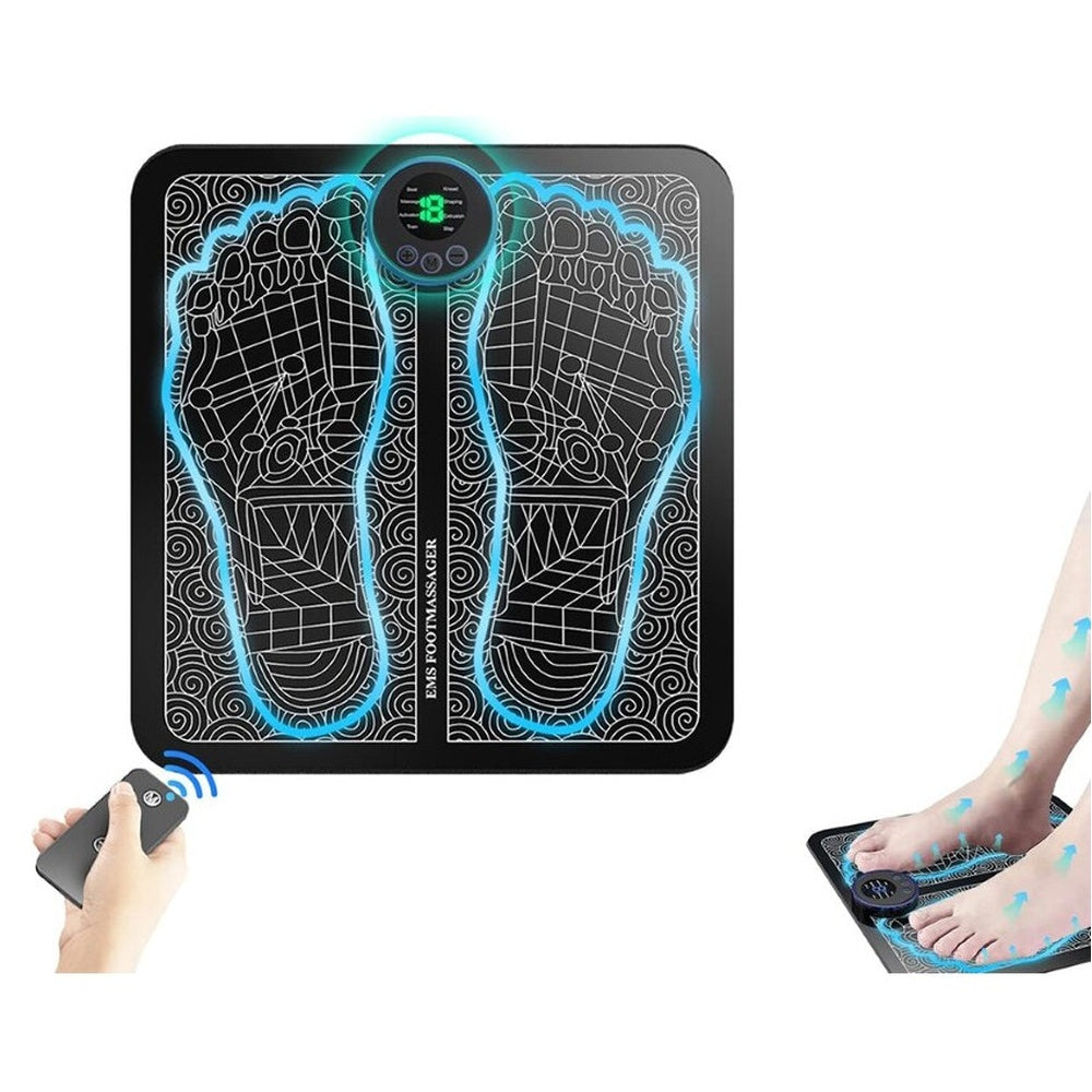 Foot massager mat with remote control