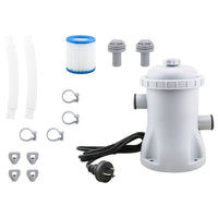 Thumbnail for Swimming pool filter pump with grey PVC body