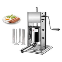 Thumbnail for Front view of 3L Sausage Maker Sausage Stuffer with hand crank
