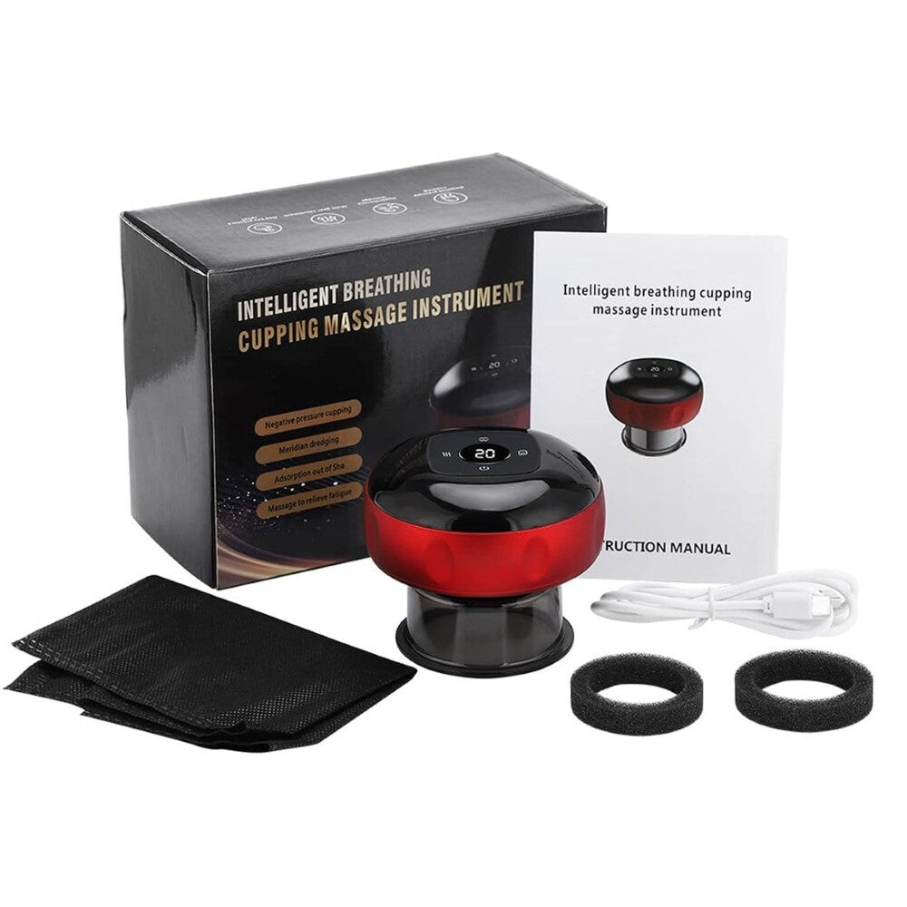 Red cupping therapy machine packaging