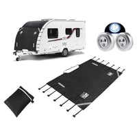 Thumbnail for Caravan cover showing breathable Oxford fabric texture