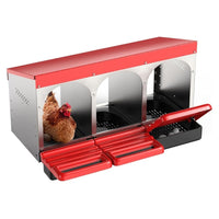 Thumbnail for Nesting box installed in poultry coop
