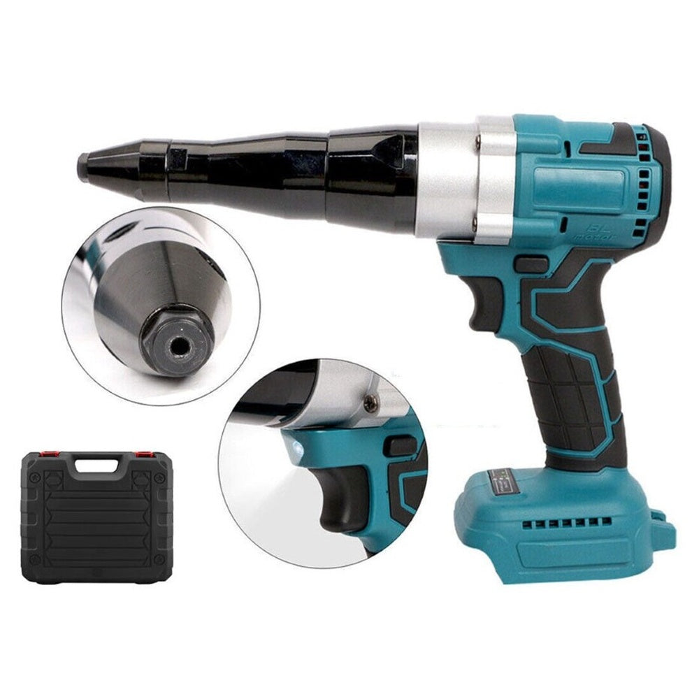 18V cordless rivet gun with ergonomic handle