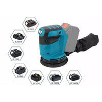 Thumbnail for Orbital sander 125mm cordless with black and blue body