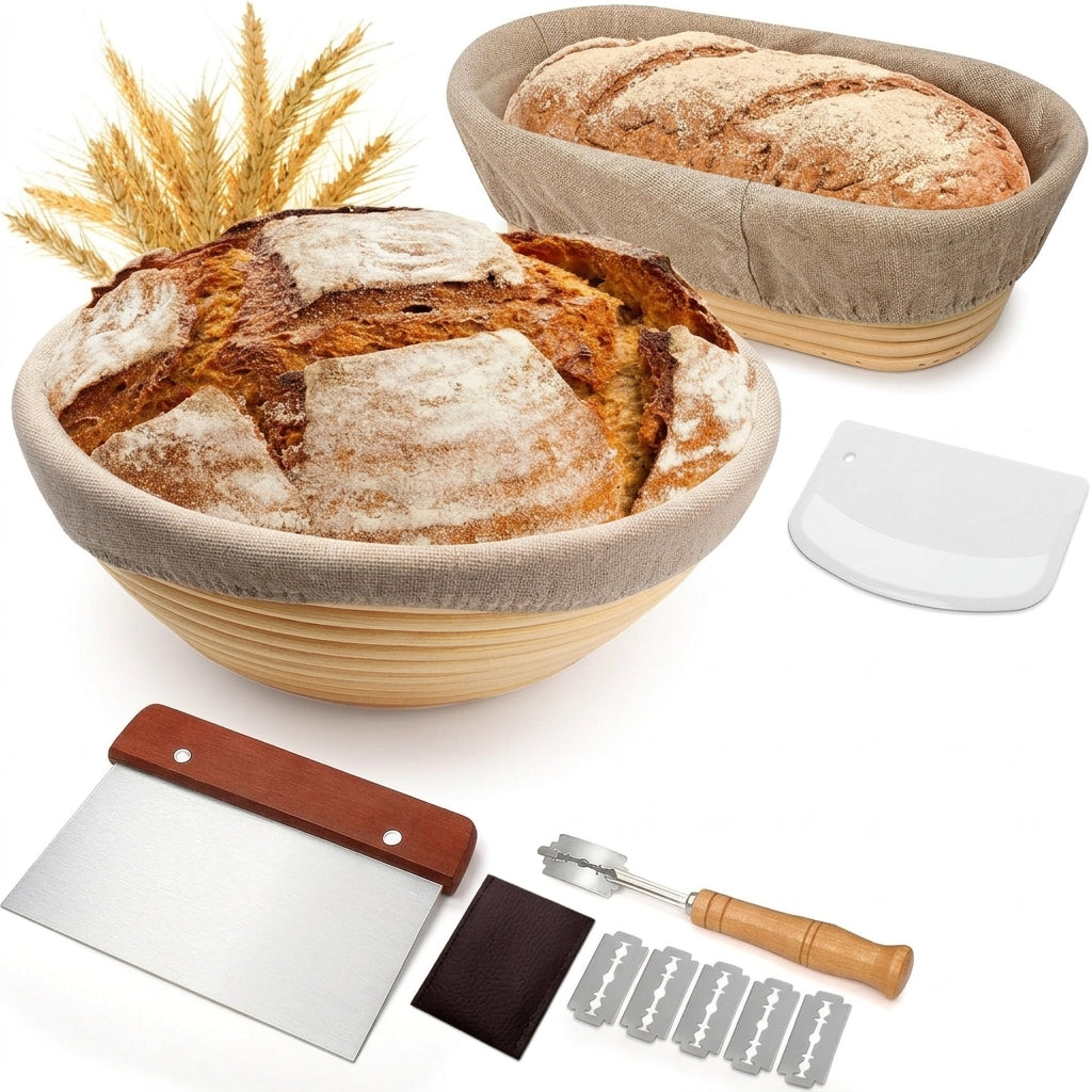 Bread Proofing Basket Set, Banneton Bowl
