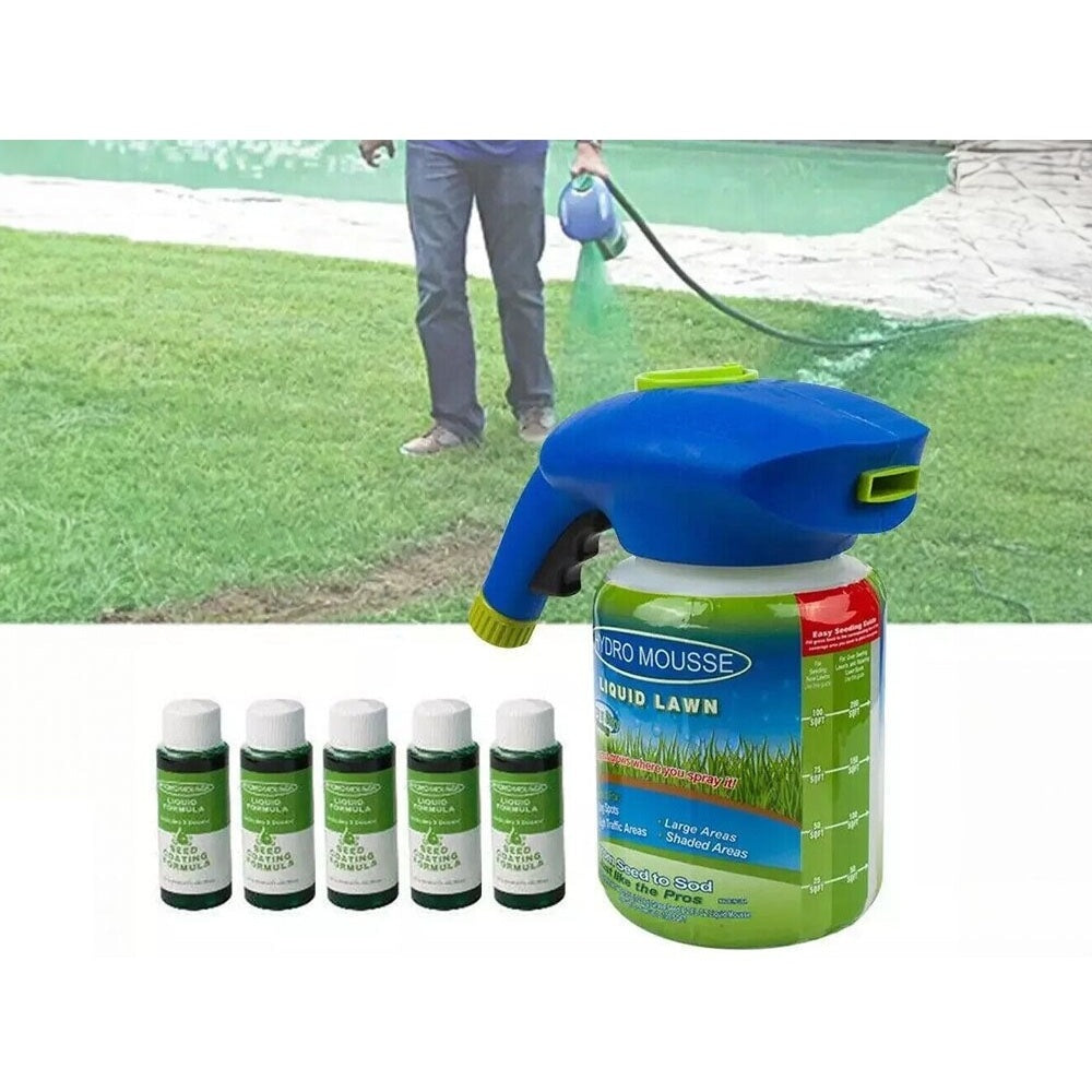 Seed sprayer ready for lawn application