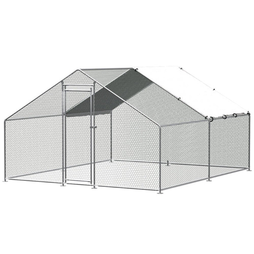 Chicken coop wire mesh and frame corner
